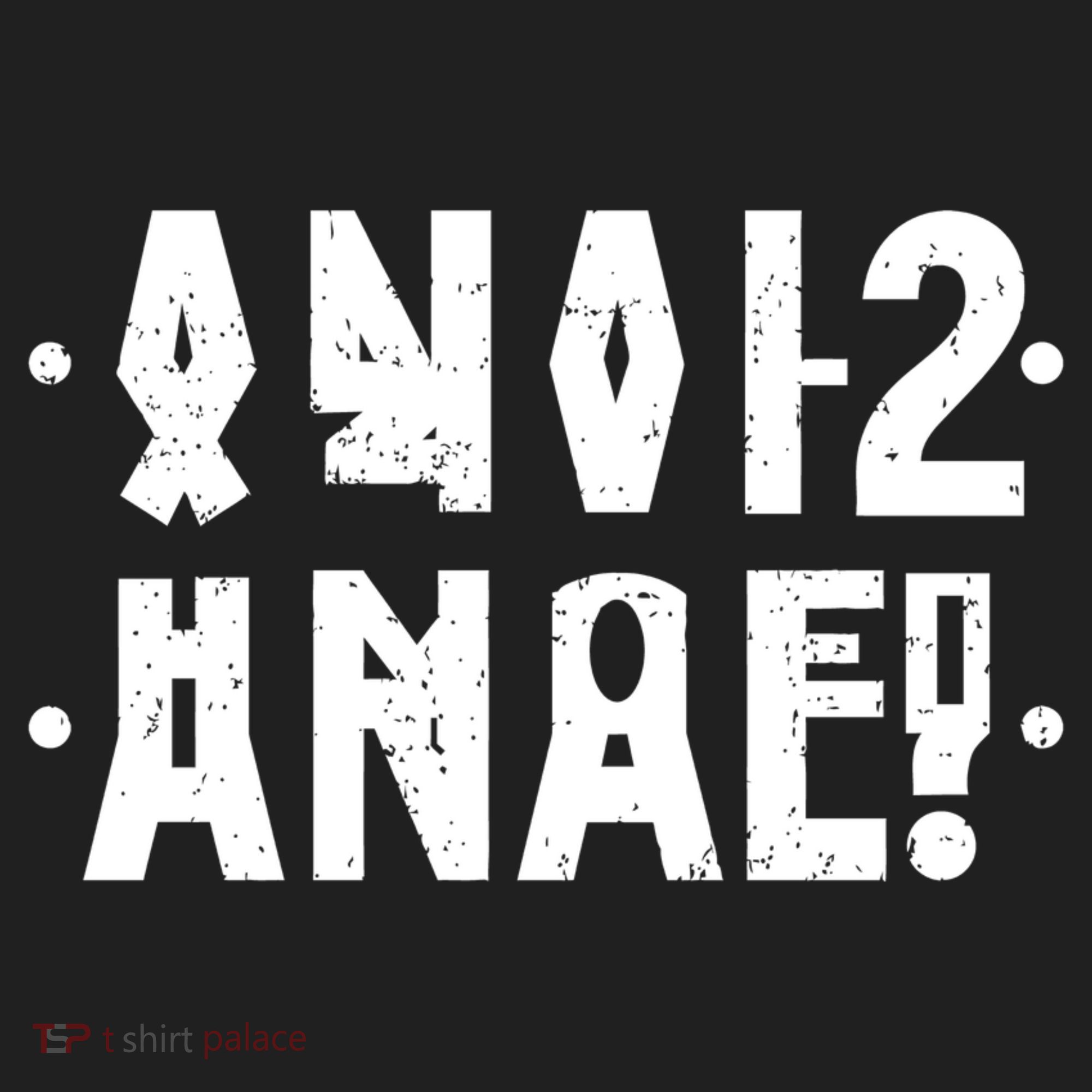 Anal Funny Hidden Message Anal? Distressed Women's Sweatshirt