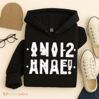 Anal Funny Hidden Message Anal? Distressed Hoodie thumb 4