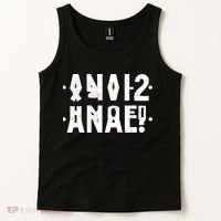 Anal Funny Hidden Message Anal? Distressed Tank Top thumb 2
