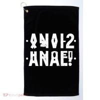 Anal Funny Hidden Message Anal? Distressed Golf Towel thumb 0