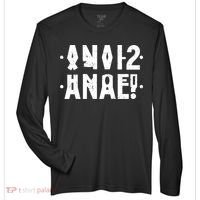 Anal Funny Hidden Message Anal? Distressed Zone Performance Long-Sleeve T-Shirt thumb 0