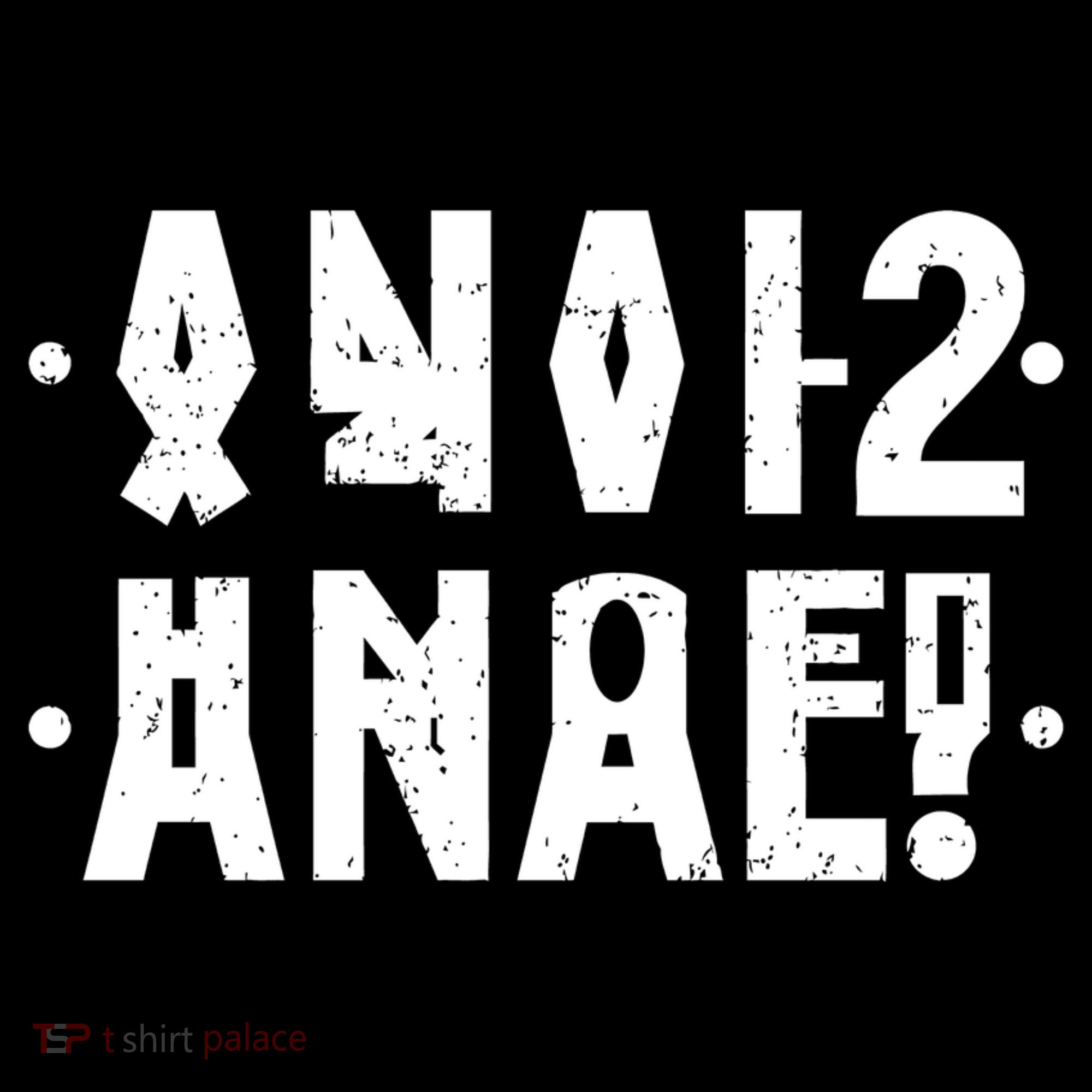 Anal Funny Hidden Message Anal? Distressed Women's Long Sleeve Shirt