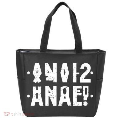 Anal Funny Hidden Message Anal? Distressed Tote Bag