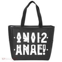 Anal Funny Hidden Message Anal? Distressed Tote Bag thumb 0