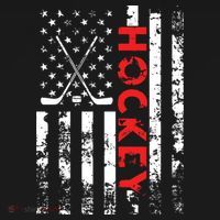 American Flag Hockey Apparel Hockey Ornament thumb 1