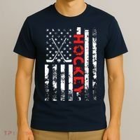 American Flag Hockey Apparel Hockey T-Shirt thumb 3