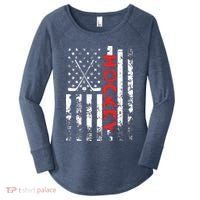 American Flag Hockey Apparel Hockey Women's Perfect Tri Tunic Long Sleeve Shirt thumb 0