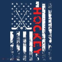 American Flag Hockey Apparel Hockey Pom Pom 12in Knit Beanie thumb 2