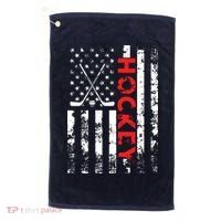 American Flag Hockey Apparel Hockey Golf Towel thumb 0