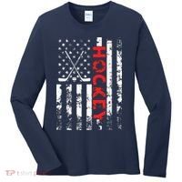 American Flag Hockey Apparel Hockey Women's Long Sleeve Shirt thumb 0