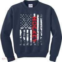American Flag Hockey Apparel Hockey Kids Sweatshirt thumb 0