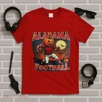 Alabama Football Halloween Pumpkin Player Spooky Alabama T-Shirt thumb 5