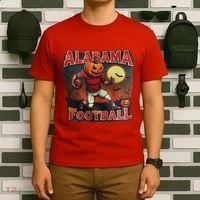 Alabama Football Halloween Pumpkin Player Spooky Alabama T-Shirt thumb 6