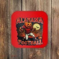 Alabama Football Halloween Pumpkin Player Spooky Alabama Coaster thumb 0