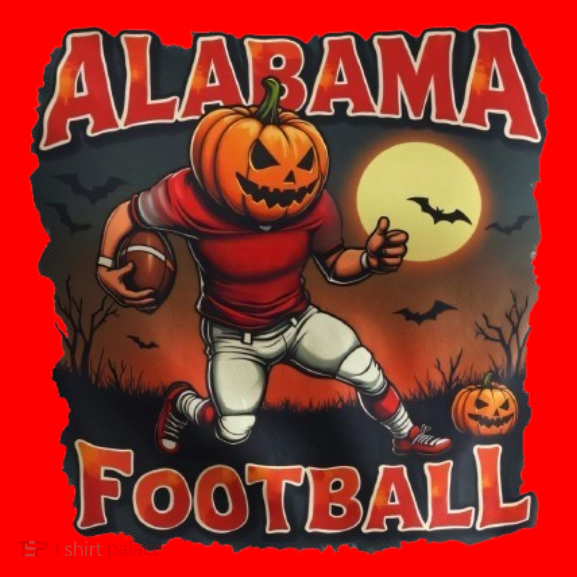 Alabama Football Halloween Pumpkin Player Spooky Alabama Women's Tank Top