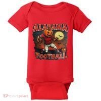 Alabama Football Halloween Pumpkin Player Spooky Alabama Baby Bodysuit thumb 0