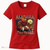 Alabama Football Halloween Pumpkin Player Spooky Alabama Women's T-Shirt thumb 0