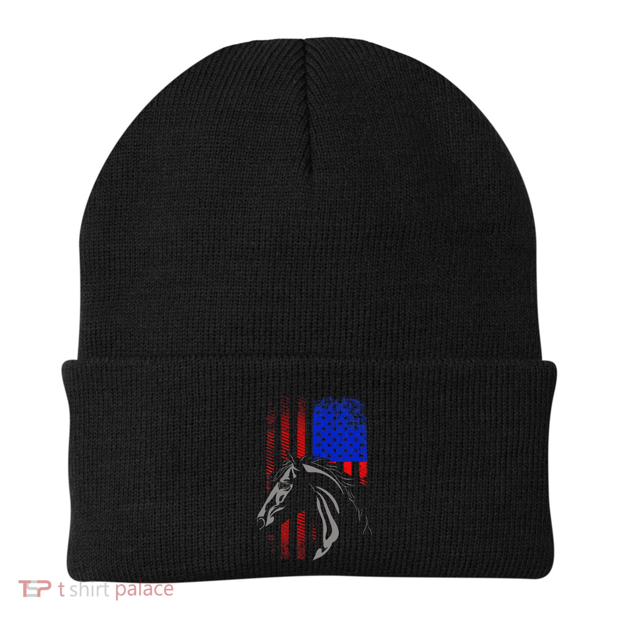 American Flag Horseback Riding Apparel Horse Beanie