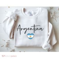 Argentina Flag Heart Argentina Soccer Proud South America Sweatshirt thumb 2