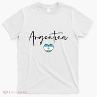 Argentina Flag Heart Argentina Soccer Proud South America T-Shirt thumb 0