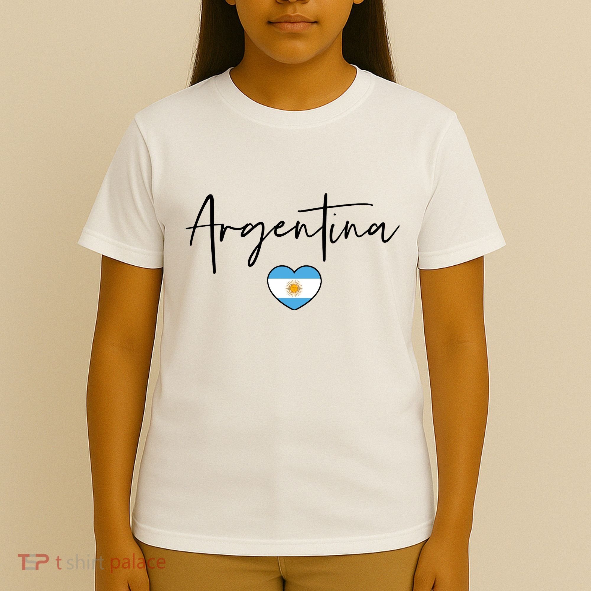 Argentina Flag Heart Argentina Soccer Proud South America T-Shirt