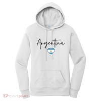 Argentina Flag Heart Argentina Soccer Proud South America Women's Hoodie thumb 0