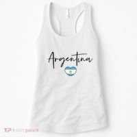 Argentina Flag Heart Argentina Soccer Proud South America Women's Tank Top thumb 0