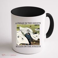 A Freak In The Sheets Killer On The Streets Halloween Coffee Mug thumb 1