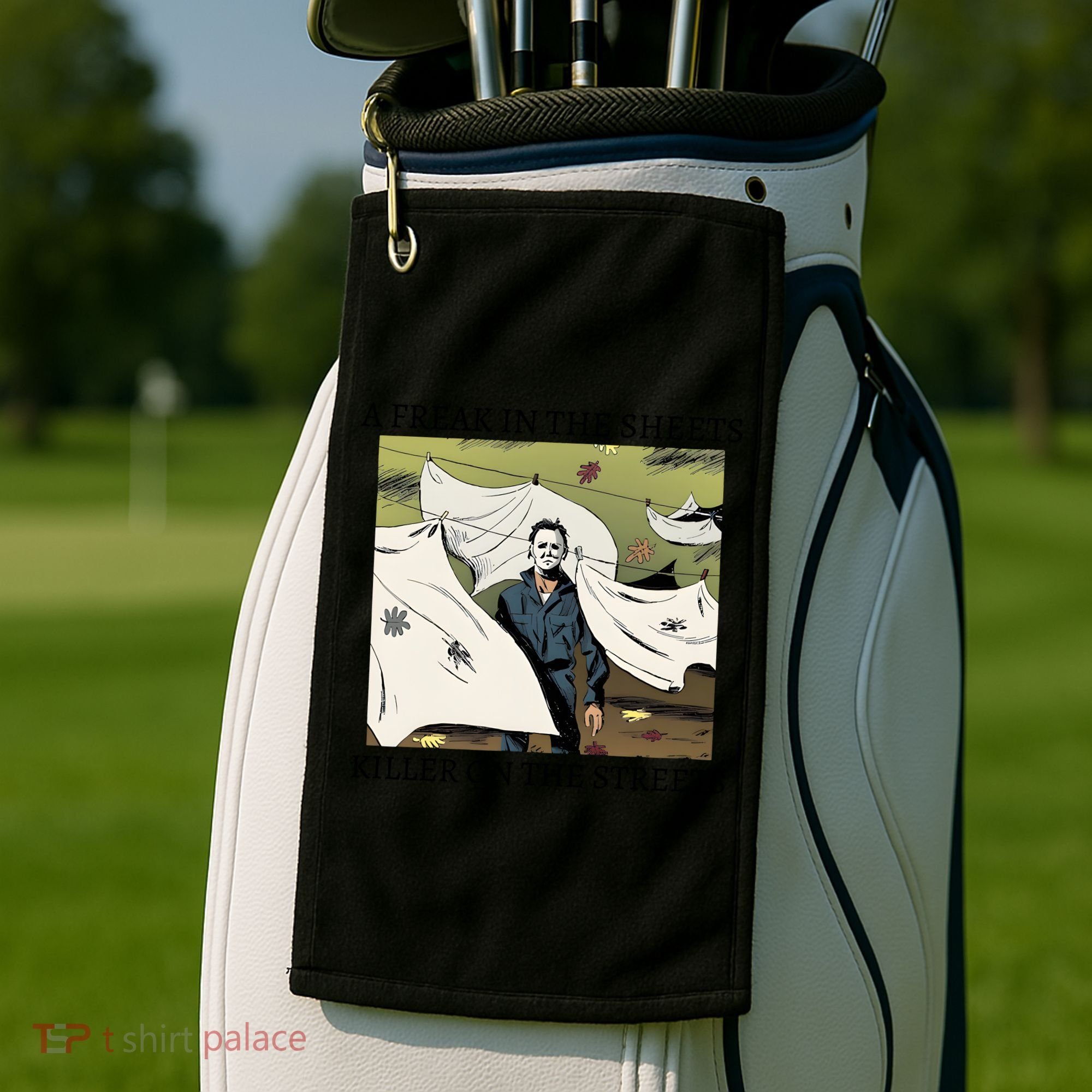 A Freak In The Sheets Killer On The Streets Halloween Golf Towel