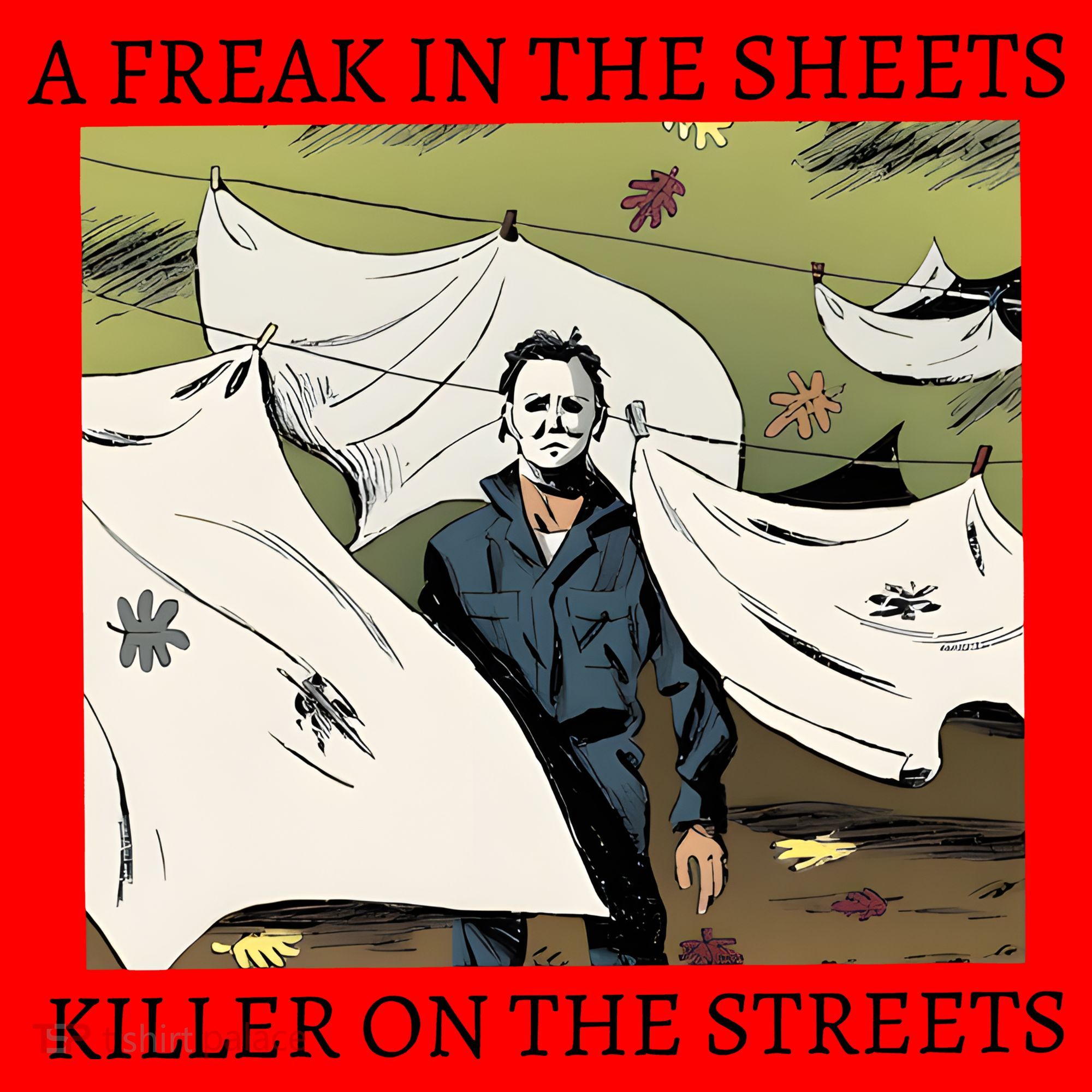 A Freak In The Sheets Killer On The Streets Halloween Santa Hat