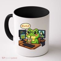 Anime Frog IT Geek Otaku Coding Desk Boba Lover Gift Coffee Mug thumb 0