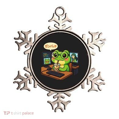 Anime Frog IT Geek Otaku Coding Desk Boba Lover Gift Ornament