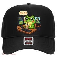 Anime Frog IT Geek Otaku Coding Desk Boba Lover Gift Hat thumb 0
