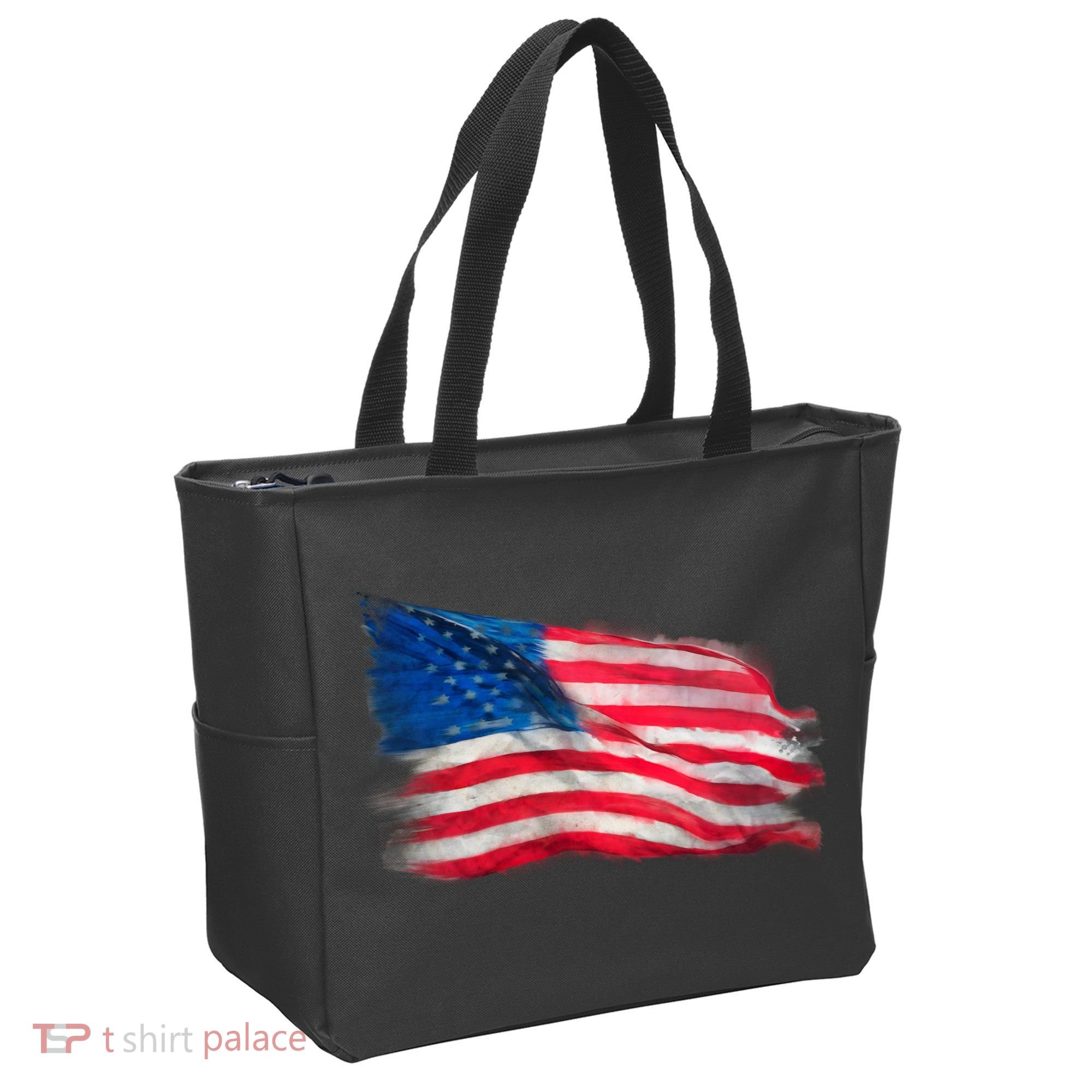 American Flag Independence Day Tote Bag