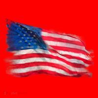 American Flag Independence Day Santa Hat thumb 1