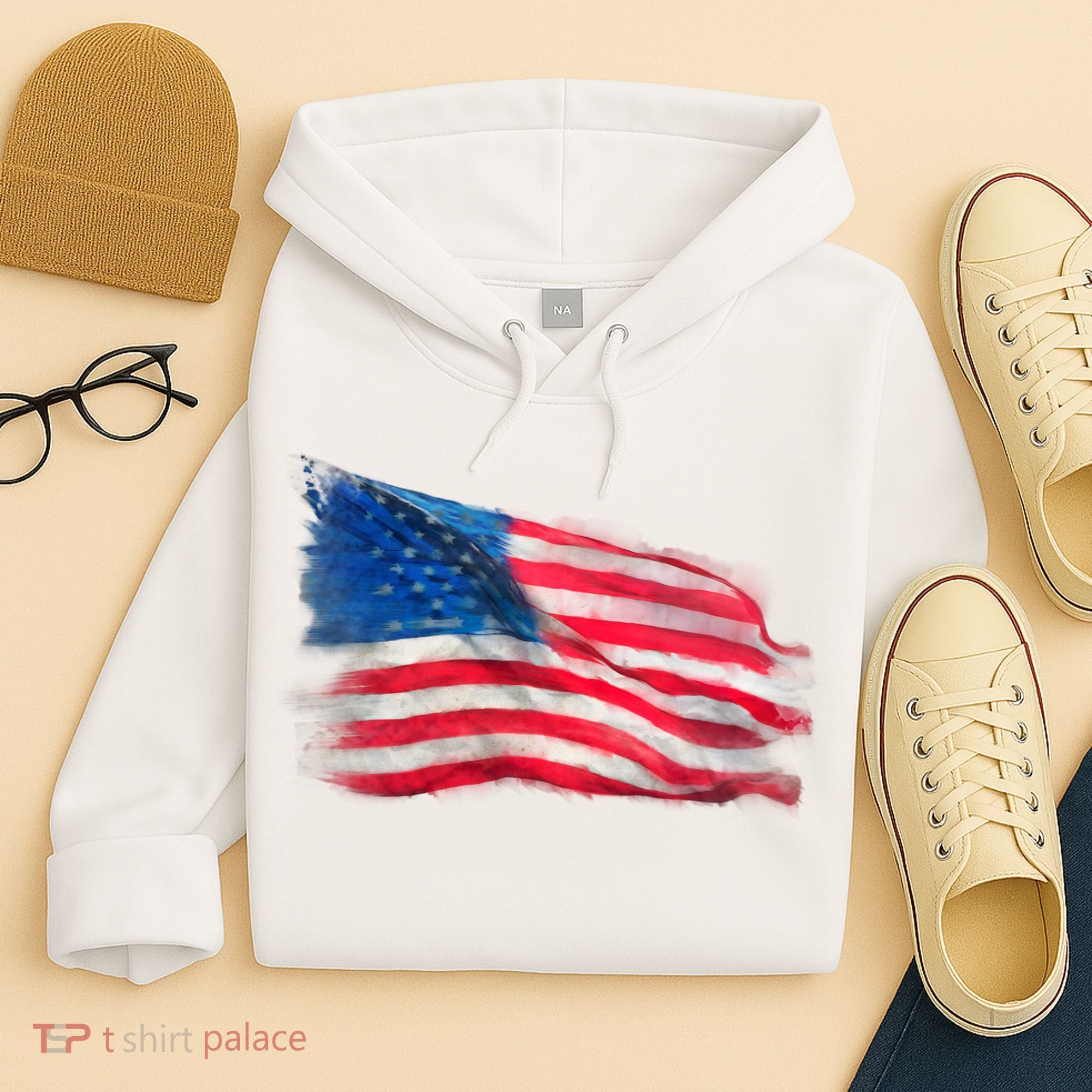 American Flag Independence Day Hoodie