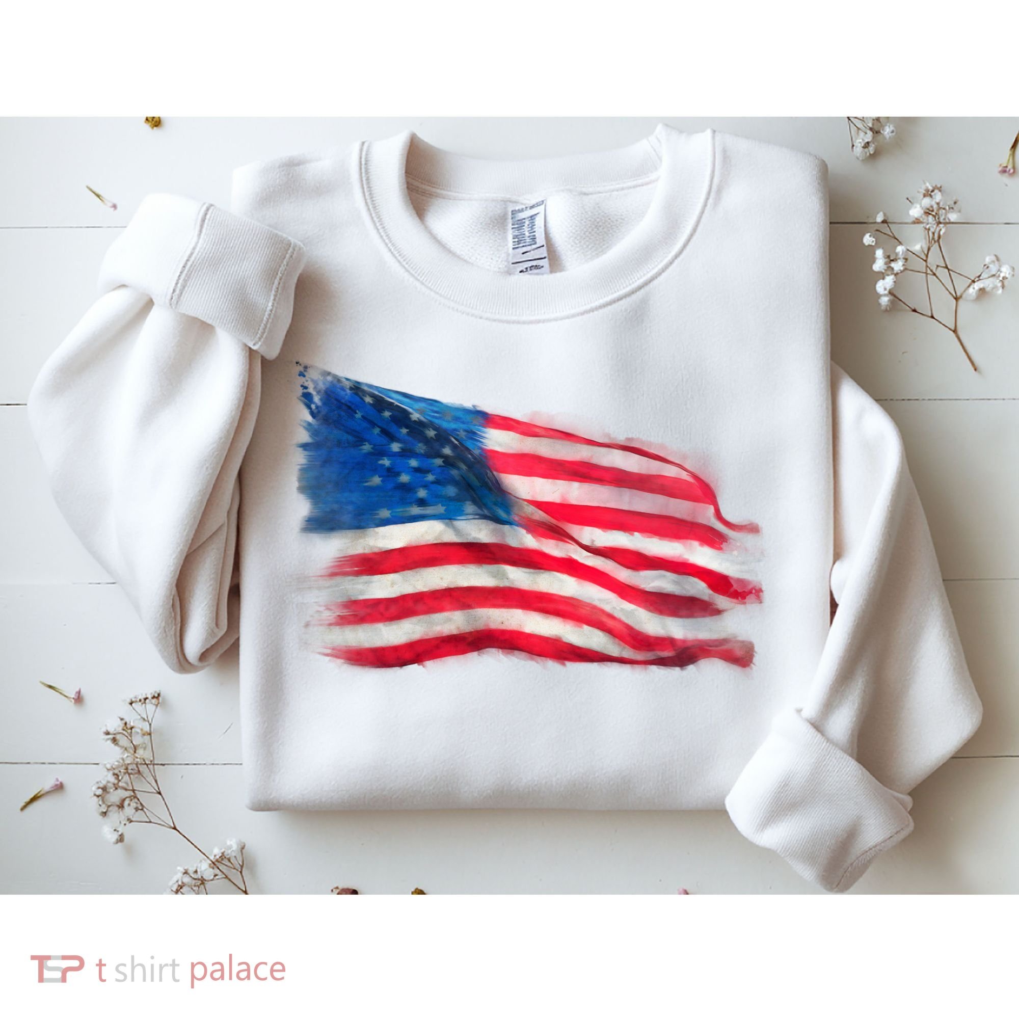 American Flag Independence Day Sweatshirt