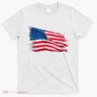 American Flag Independence Day T-Shirt thumb 0