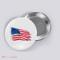 American Flag Independence Day Button thumb 0