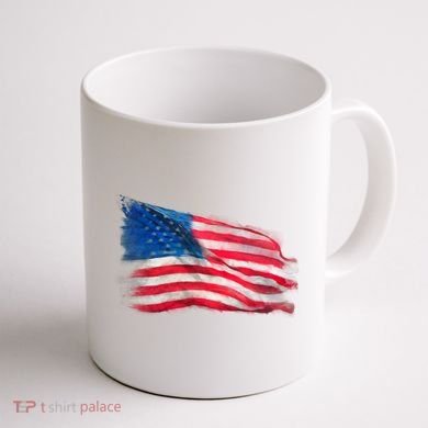 American Flag Independence Day Coffee Mug back