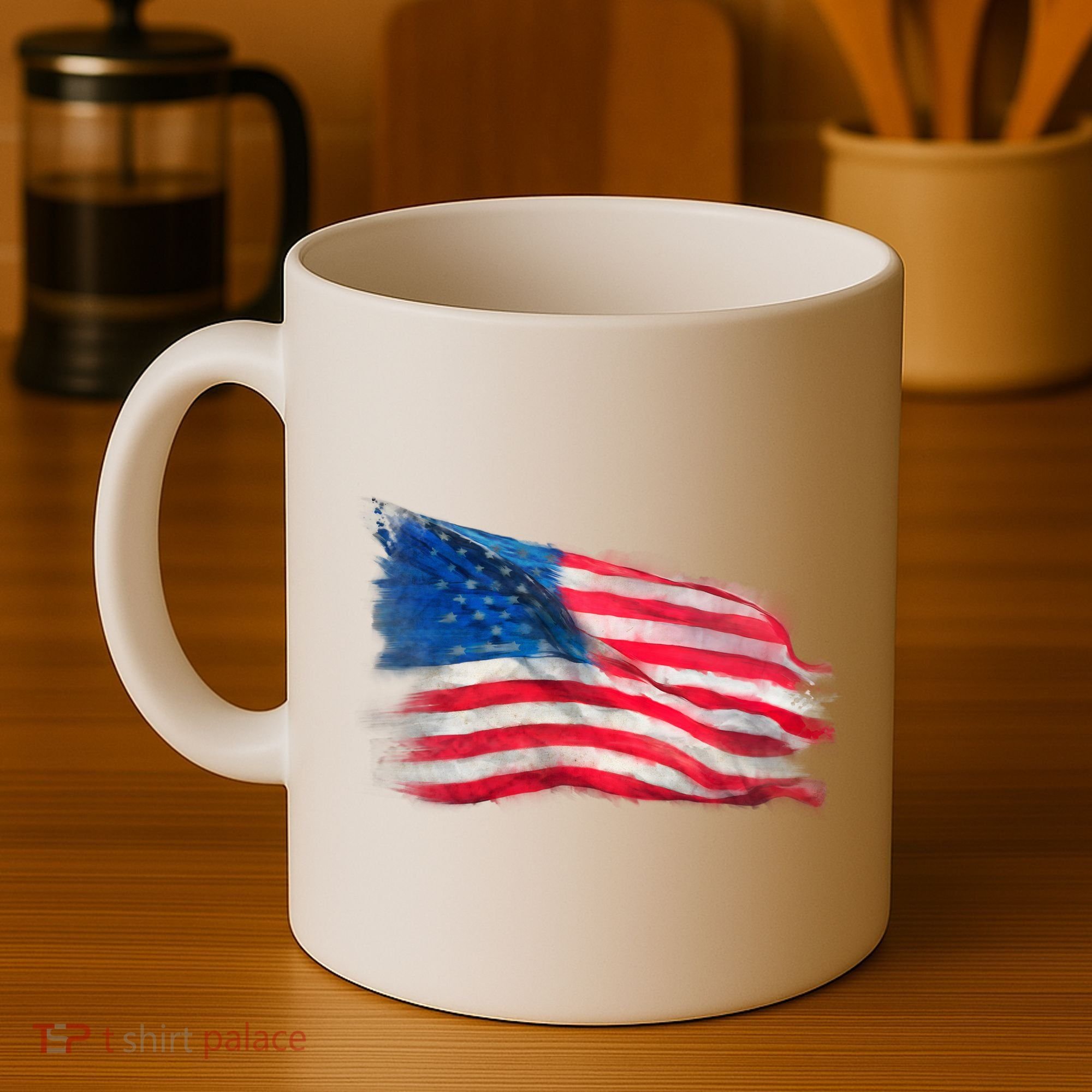 American Flag Independence Day Coffee Mug
