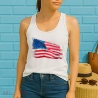 American Flag Independence Day Women's Tank Top thumb 2