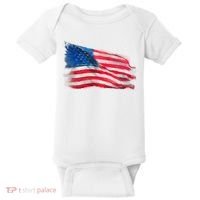 American Flag Independence Day Baby Bodysuit thumb 0