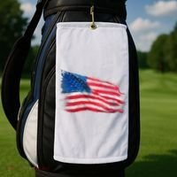 American Flag Independence Day Golf Towel thumb 2