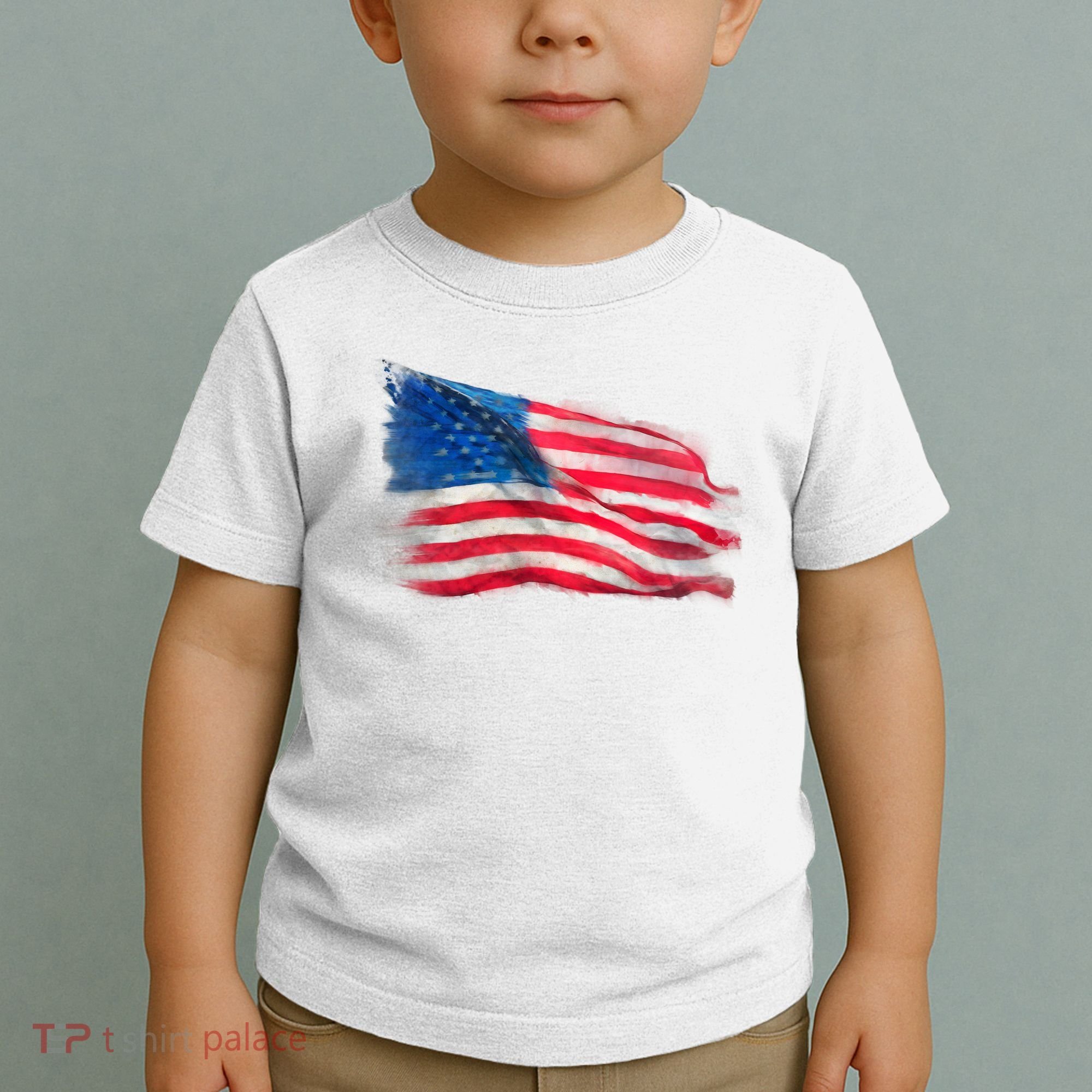 American Flag Independence Day Toddler T-Shirt