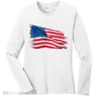 American Flag Independence Day Women's Long Sleeve Shirt thumb 0