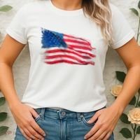 American Flag Independence Day Women's T-Shirt thumb 2