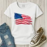 American Flag Independence Day Women's T-Shirt thumb 3