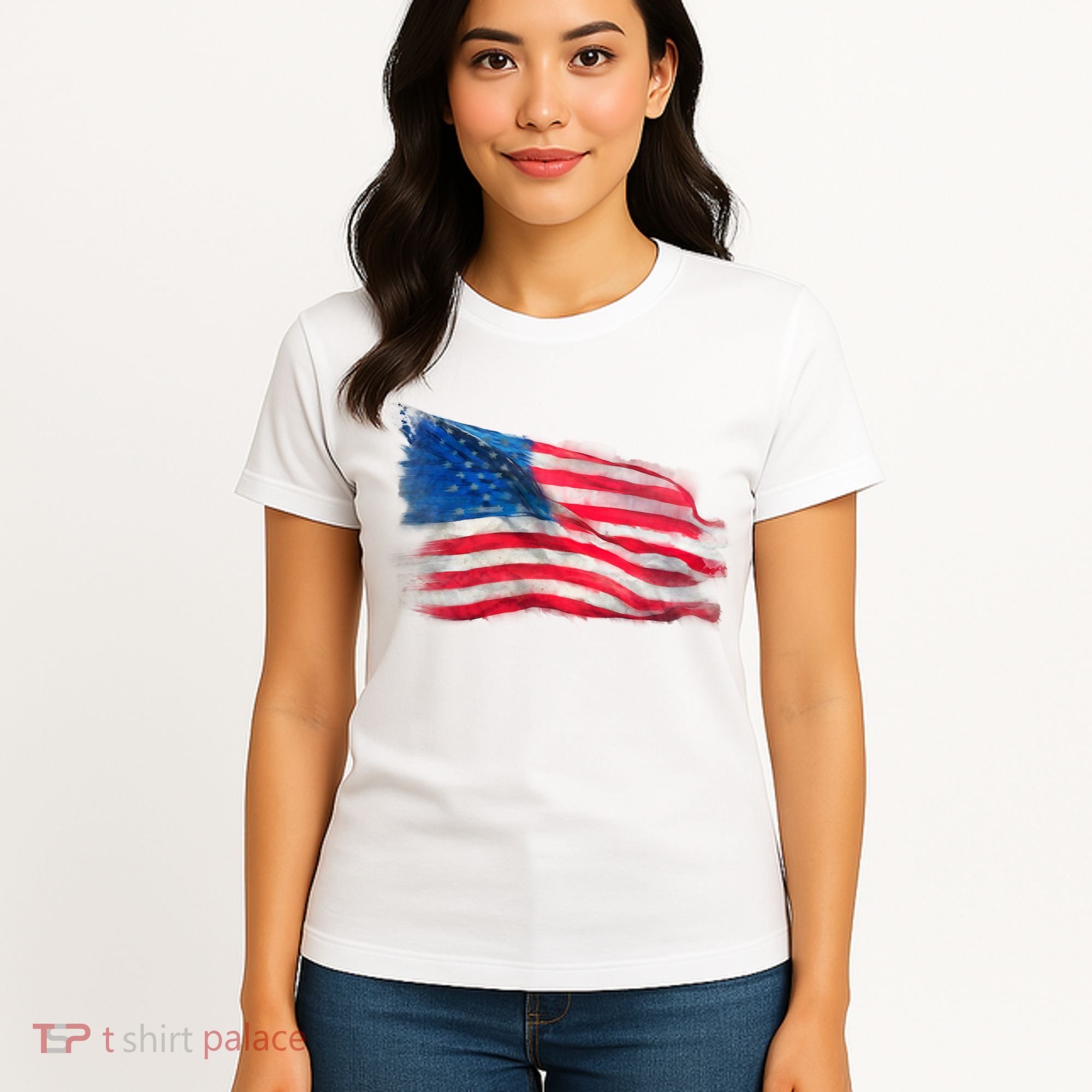 American Flag Independence Day Women's T-Shirt