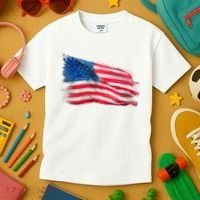 American Flag Independence Day Kids T-Shirt thumb 3